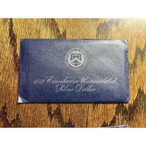 1972 Dwight Eisenhower Uncirculated Ike Coin Set  In Original Envelope w/ Papers